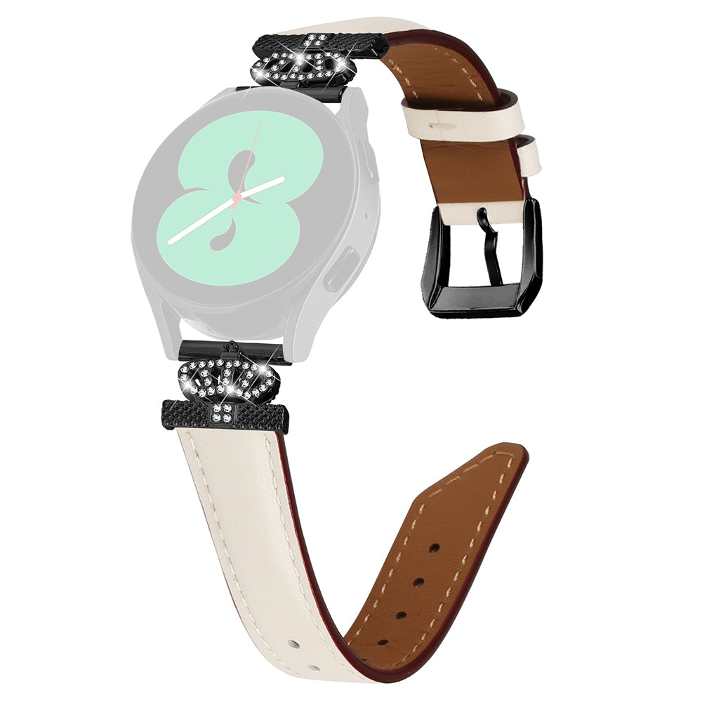 Crown Rhinestone Band for Samsung Galaxy Watch3 41mm 45mm Watch 5 40mm 44mm Slim 20mm Watch Strap with Black Buckle Crown Rhinestone Band for Samsung Galaxy Watch3 41mm 45mm Watch 5 40mm 44mm Slim 20mm Watch Strap with Black Buckle